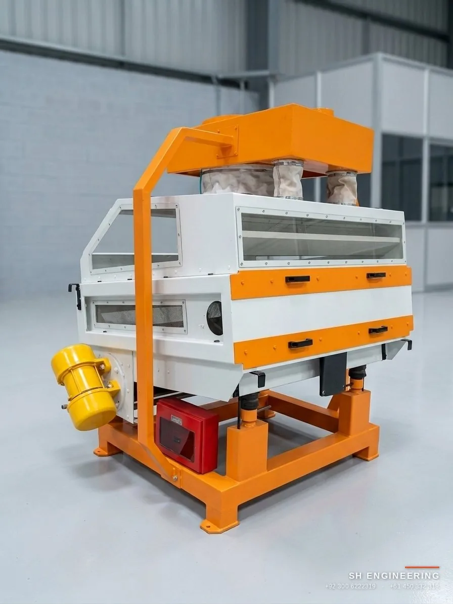 DS-12 destoner machine for removing stones from wheat, 12 tonnes per hour