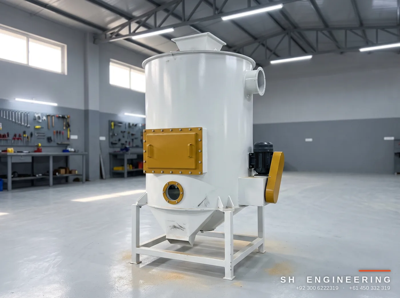 SC-12 wheat scourer machine, 12 tonnes per hour, visualization based on our machines